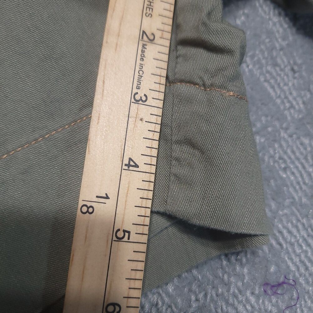 Levis "Crafted With Pride" Shorts Womens 10 Mid Rise Chino Green Cotton - Picture 7 of 16